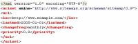 Zdrojový kód sitemap.xml