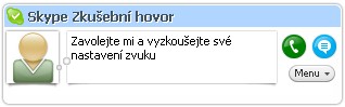 Zku�ebn� hovor