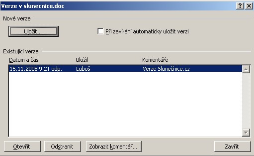 Word-verze