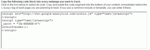 Google Analytics - měřící kód
