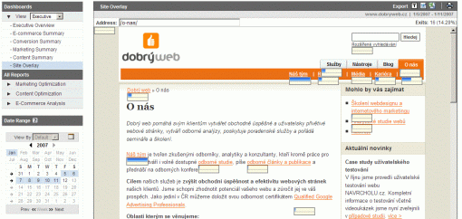 Google Analytics - Site Overlay