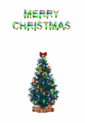 Christmas Fir Screen-mate - ozdobený stromek Christmas Fir Screen-mate