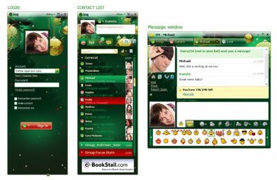 Vánoční skin ICQ Vánoční skin ICQ
