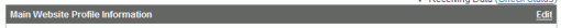Google Analytics - Edit Site