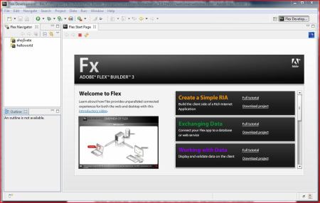 Vzhled Adobe Flex Builder