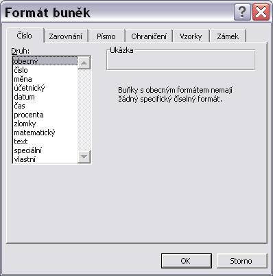Formát buněk - Excel