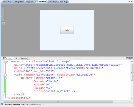 XAML editor