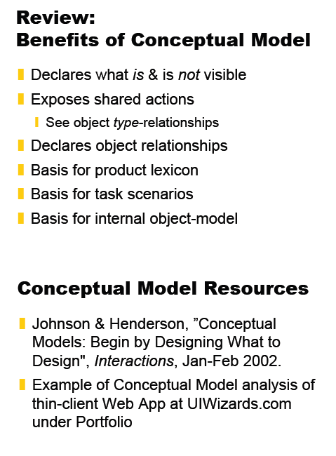 Jeff Johnson - Designing What to Design Screenshot ze slajdů Jeffa Johnsona 1