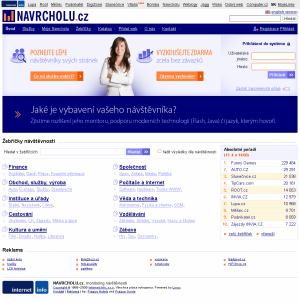 Screenshot NAVRCHOLU.cz