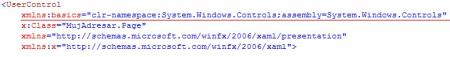 Controls Namespace