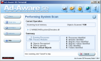 Ad-aware SE - scanning