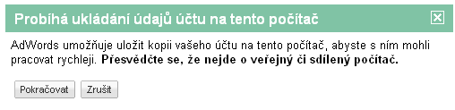 Pr�b�h ukl�d�n� ��tu na V� po��ta�