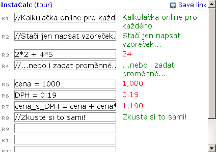 Instacalc