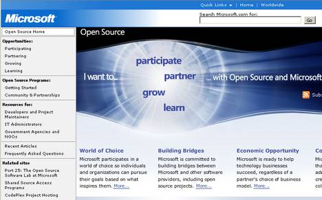 Microsoft Open Source Home