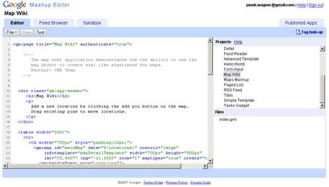 Google Mashup Editor