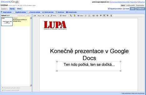 Google Prezentace