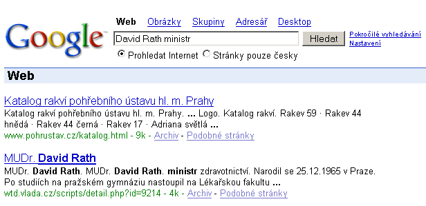 Doktor Rath, ministr