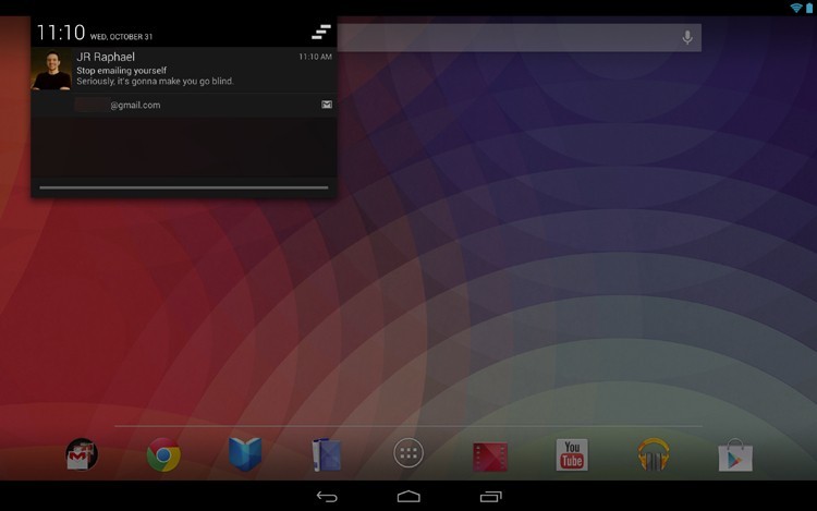 Android tablet UI