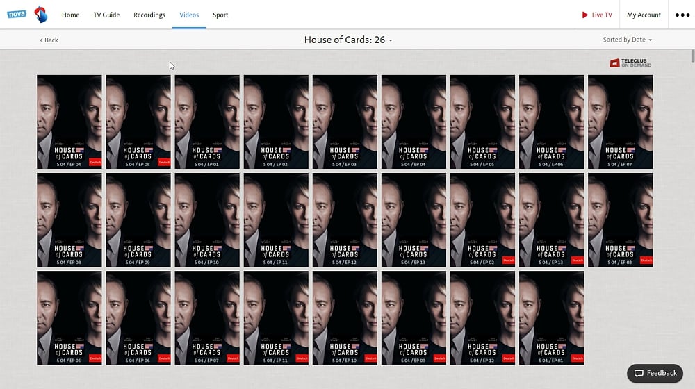 Swisscom TV Air - videotéka