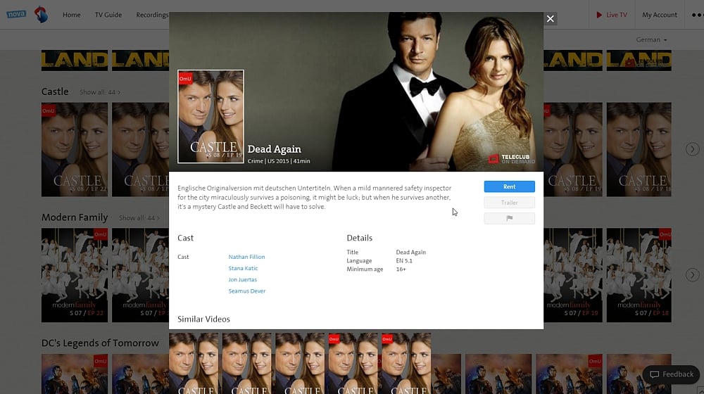 Swisscom TV Air - videotéka