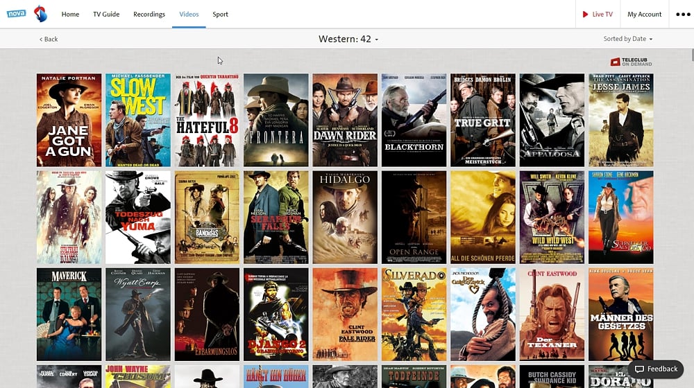 Swisscom TV Air - videotéka