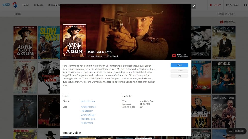 Swisscom TV Air - videotéka