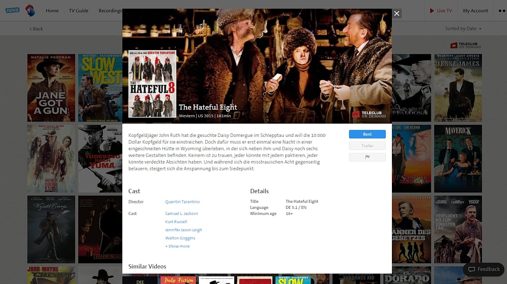 Swisscom TV Air - videotéka