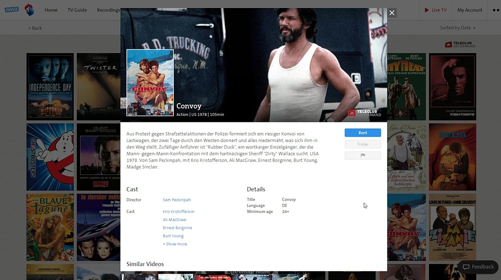 Swisscom TV Air - videotéka