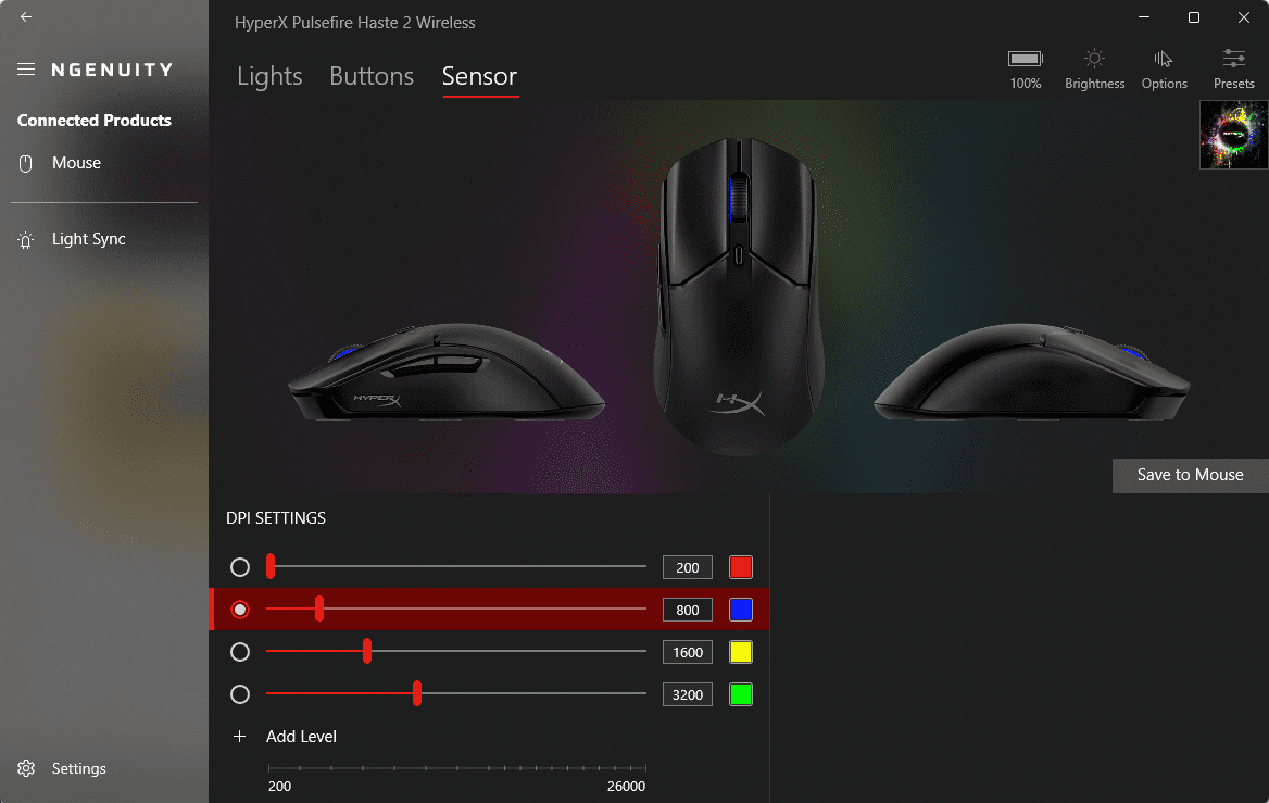 HyperX Pulsefire Haste 2 software