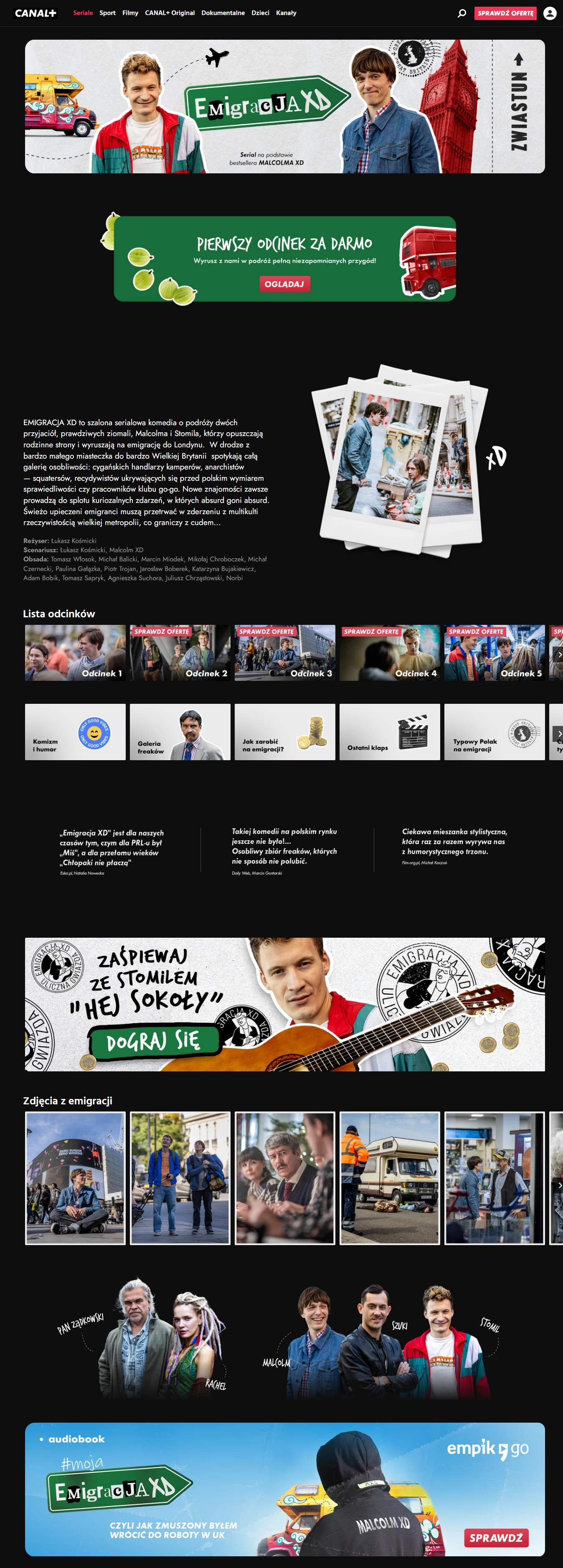 Popis seriálu Emigracja xD