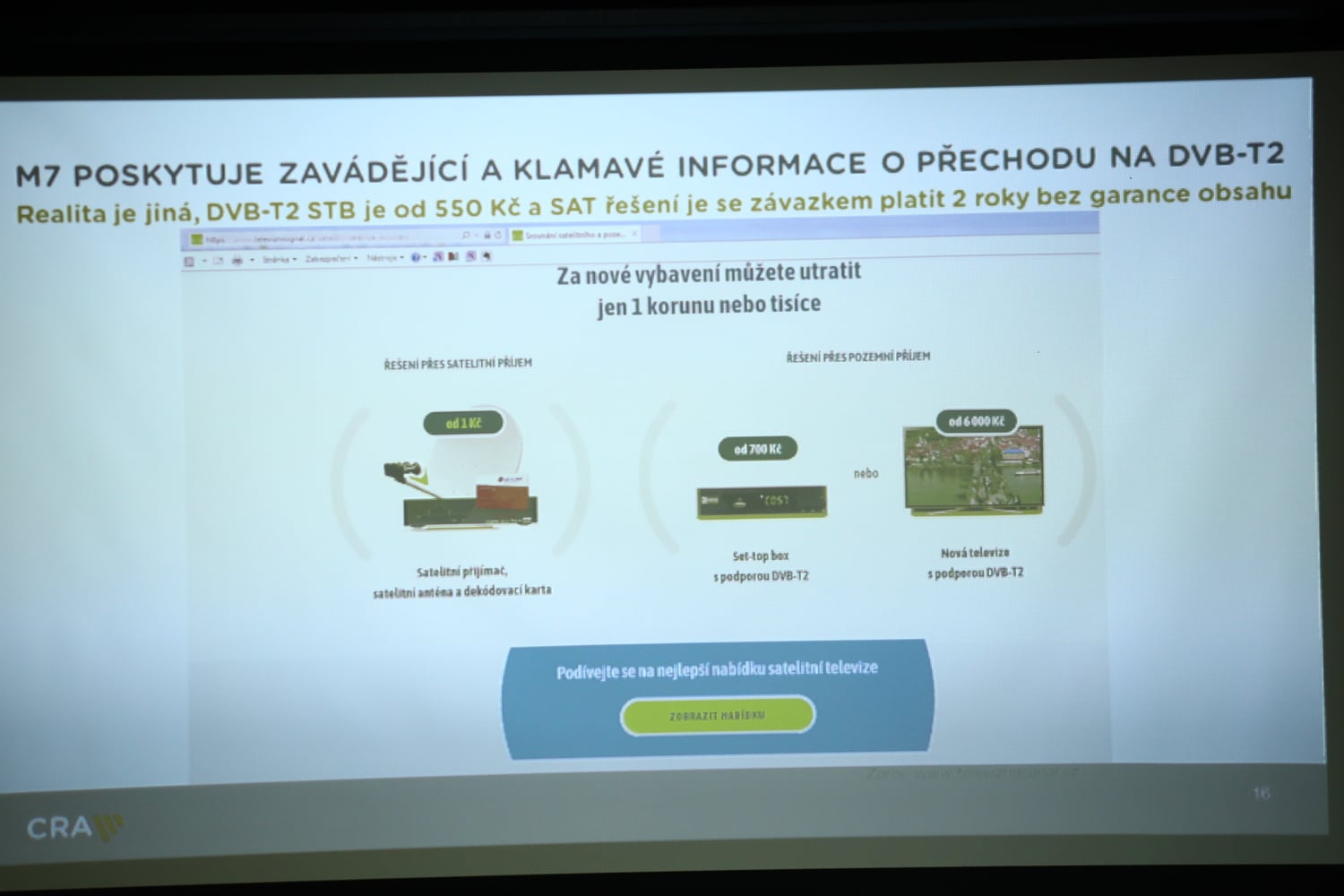 Worskhop ČRA k DVB-T2, říjen 2018