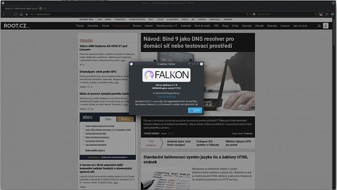 Falkon 3.1 v Mageia/KDE