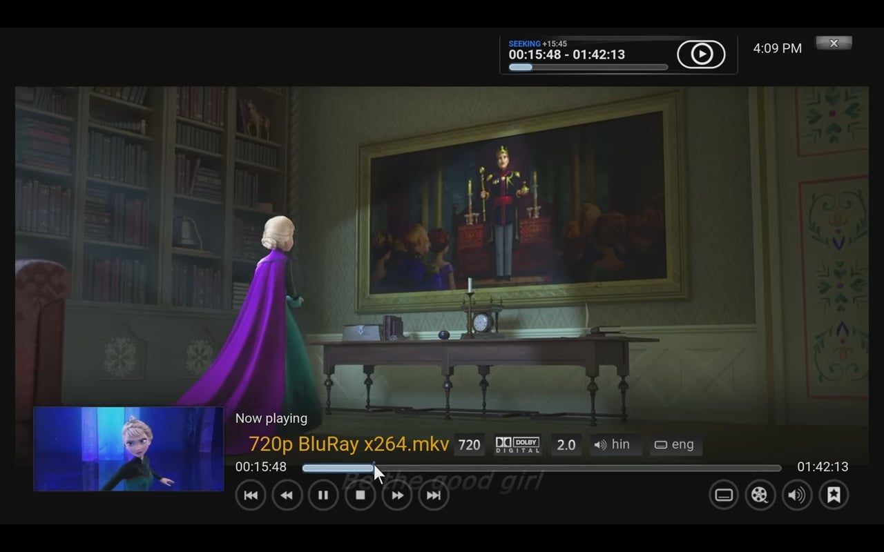 Přehrávání videa – Kodi