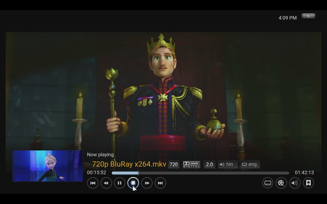 Přehrávání videa – Kodi