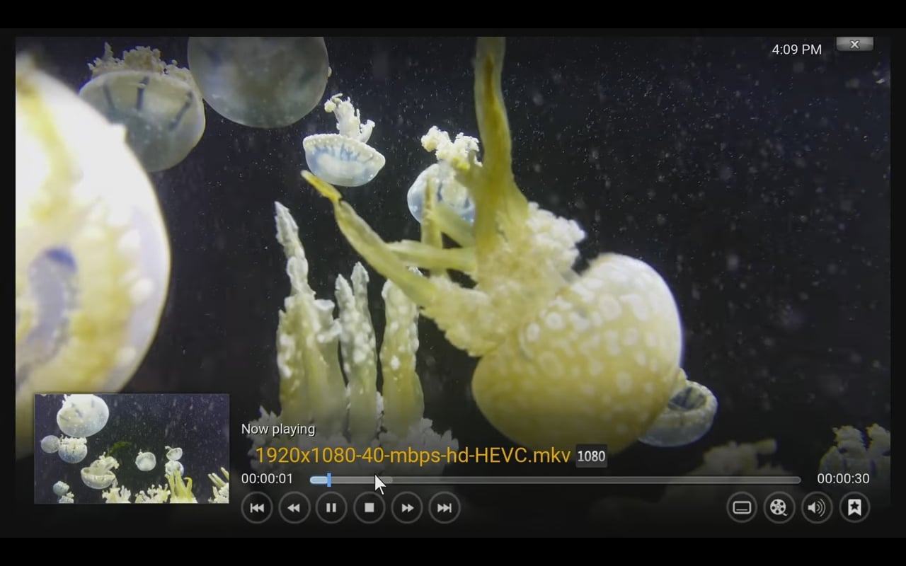 Přehrávání videa – Kodi