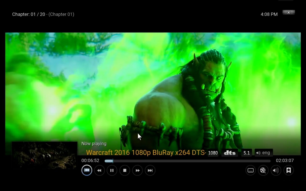 Přehrávání videa – Kodi