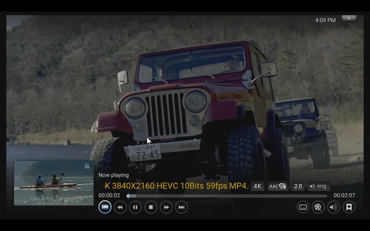 Přehrávání videa – Kodi