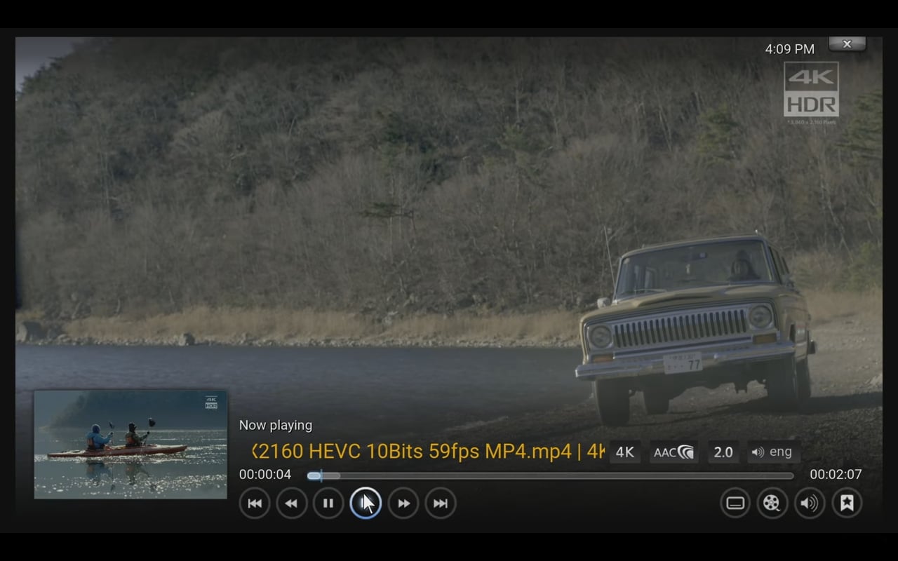 Přehrávání videa – Kodi