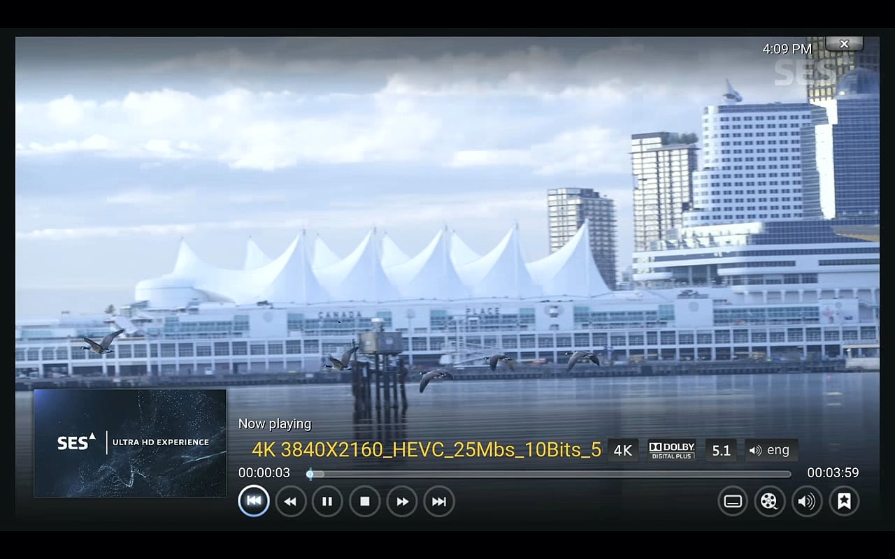 Přehrávání videa – Kodi