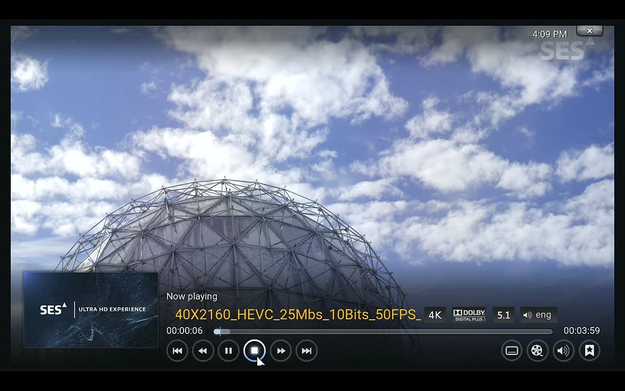 Přehrávání videa – Kodi