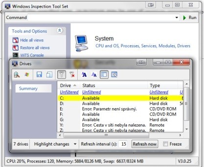 Windows Inspection Tool Set nabídne podrobné informace o systému