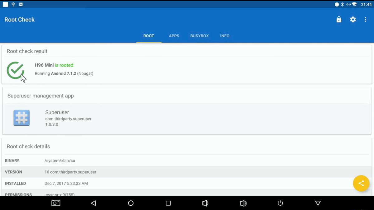Geekbench, 3D Mark, další benchmarky, Root Check, DRM Info