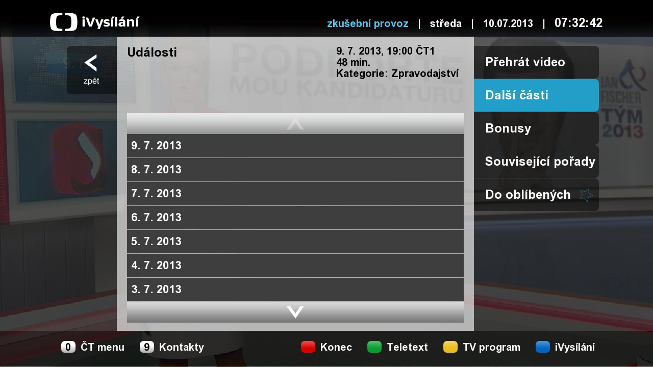 iVysílání dostupné v rámci hybridní televize HbbTV