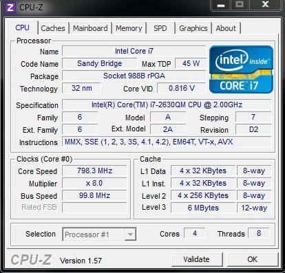 CPU-Z idle