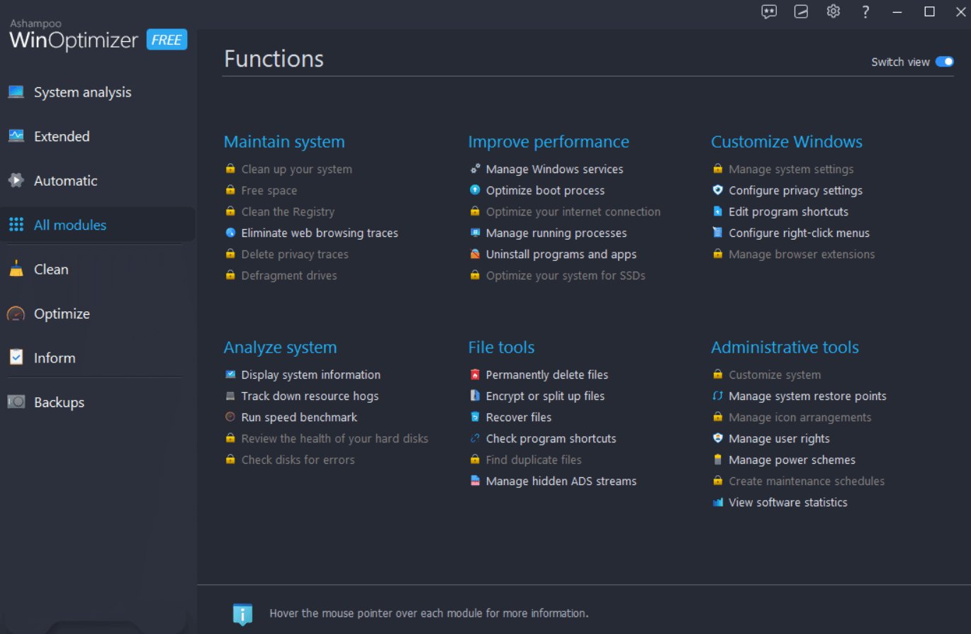 WinOptimizer Free