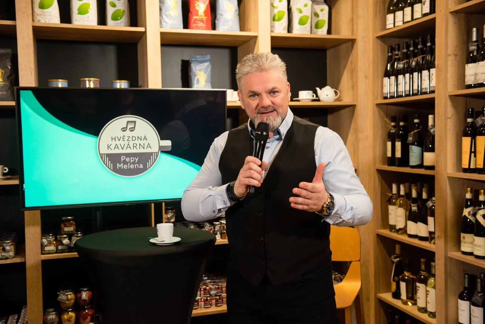 Pepa Melen v pořadu Hvězdná kavárna
