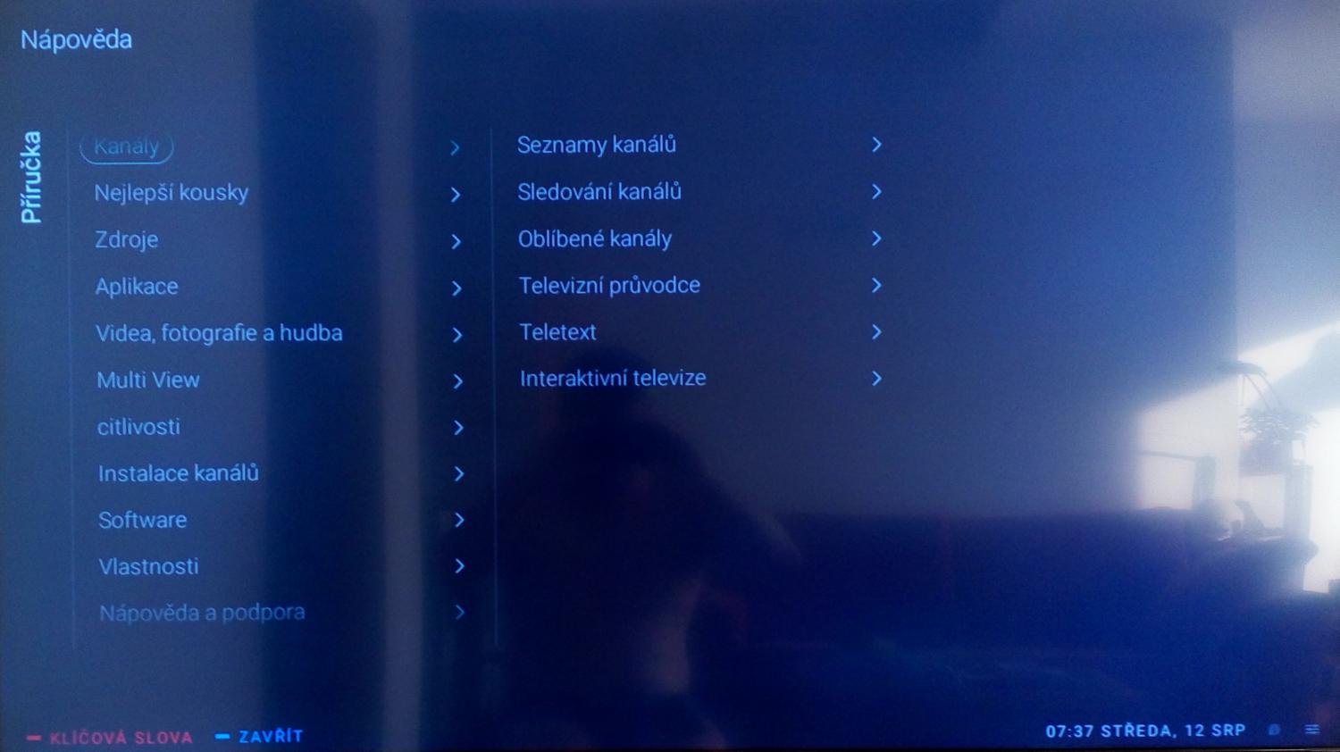 Philips 55PUH6400 – Programová nabídka (EPG)