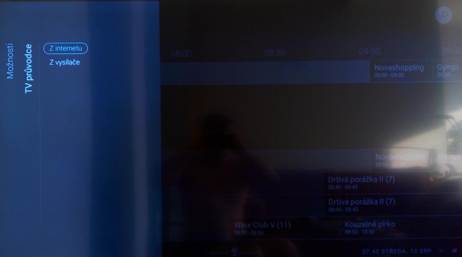 Philips 55PUH6400 – Programová nabídka (EPG)