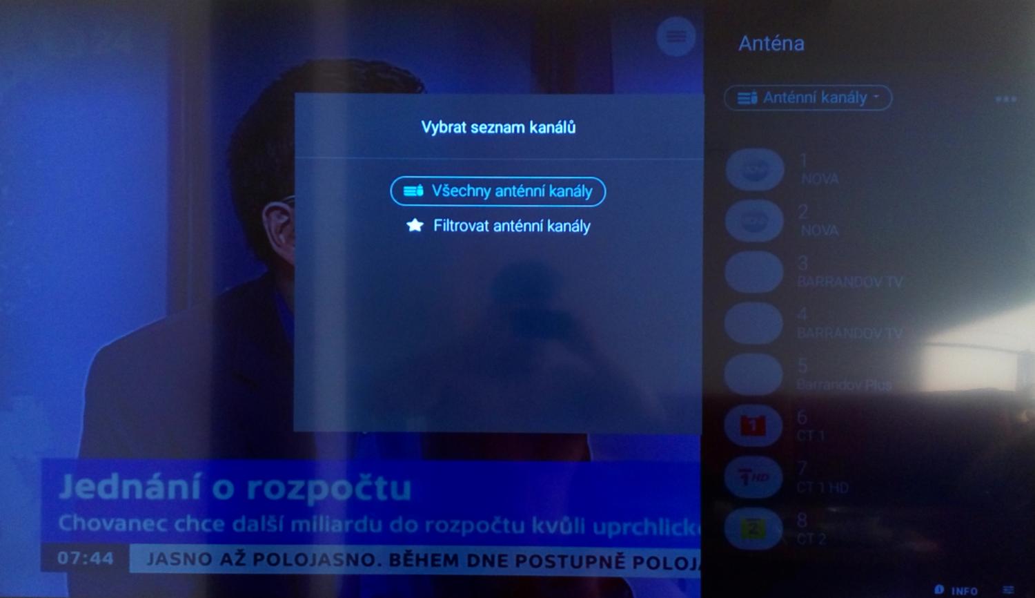 Philips 55PUH6400 – Programová nabídka (EPG)