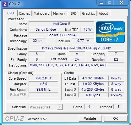 CPU - Z idle